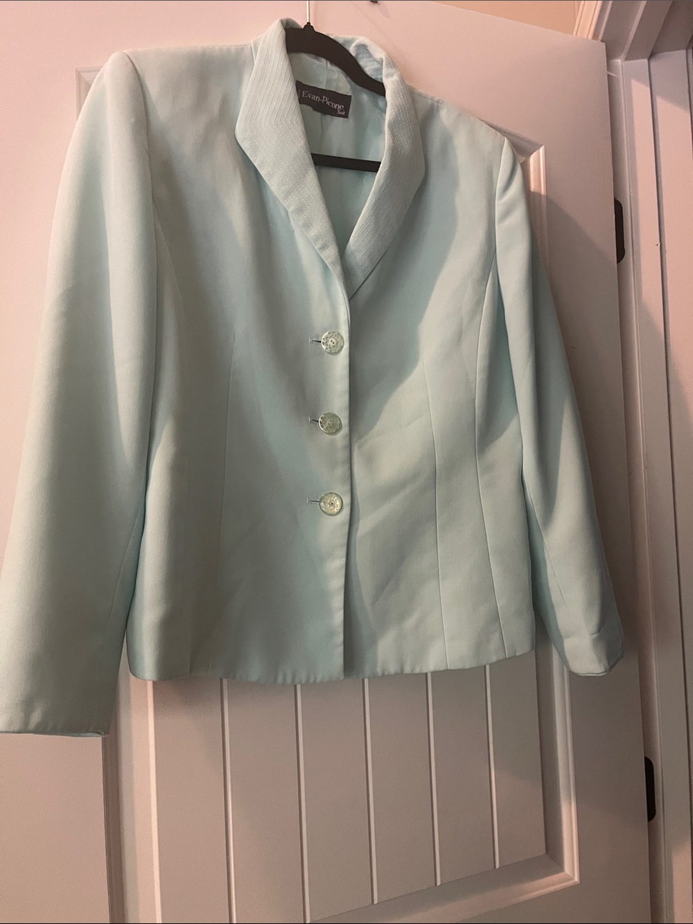Evan Picone Pastel Mint Tailored Women's Suit